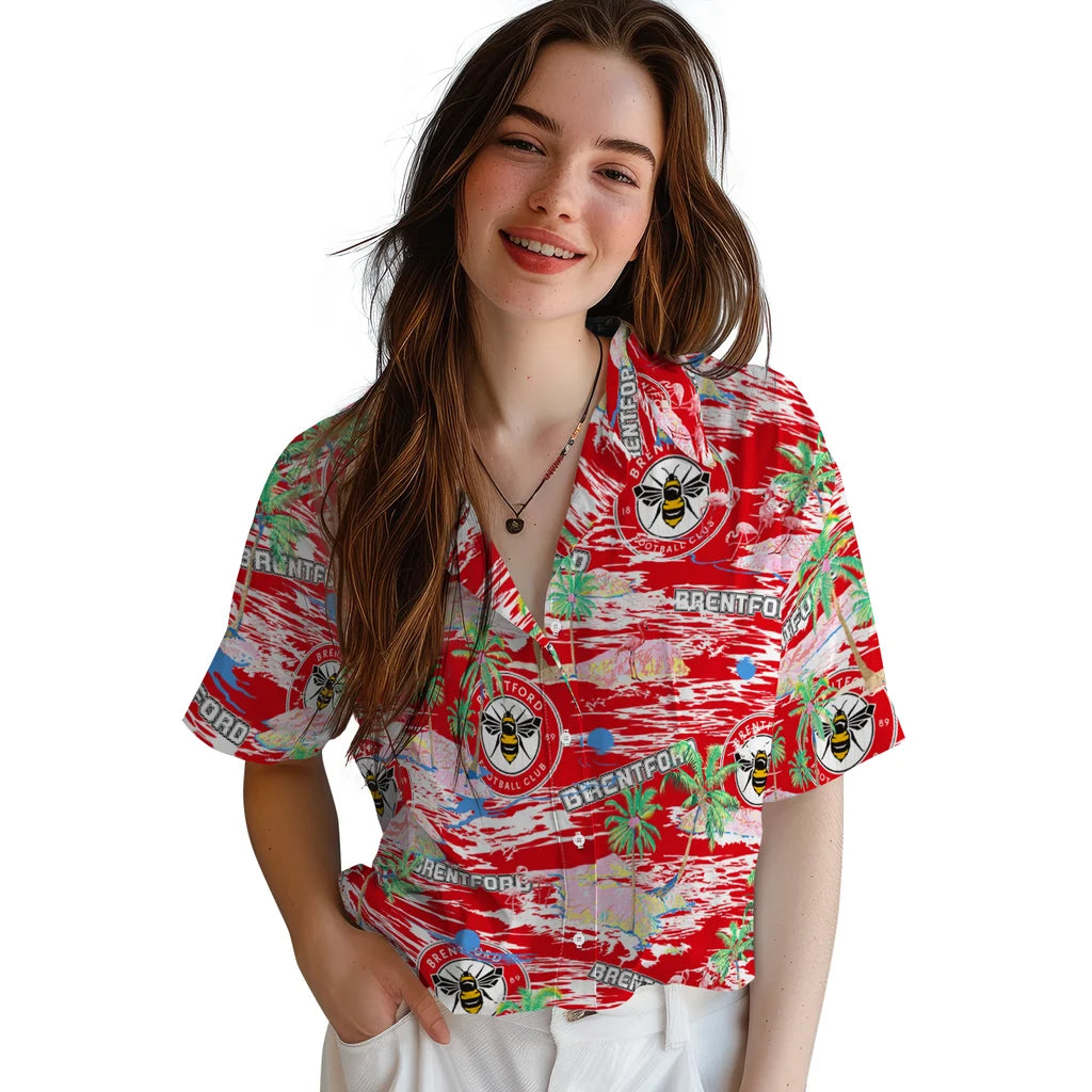 Brentford Flamingo Retreat 2026 Hawaiian Shirt – Moonbestprint