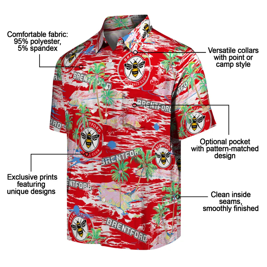 Brentford Flamingo Retreat 2026 Hawaiian Shirt – Moonbestprint