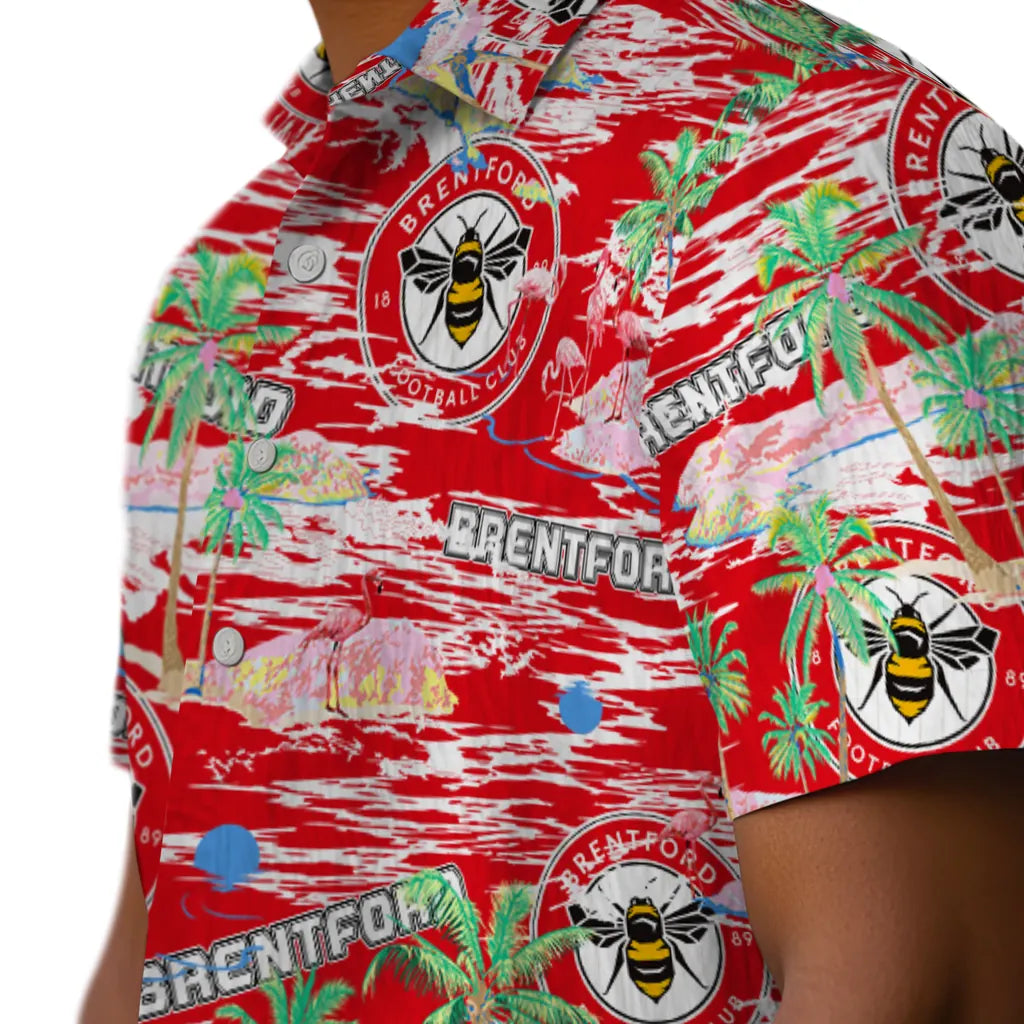 Brentford Flamingo Retreat 2026 Hawaiian Shirt – Moonbestprint