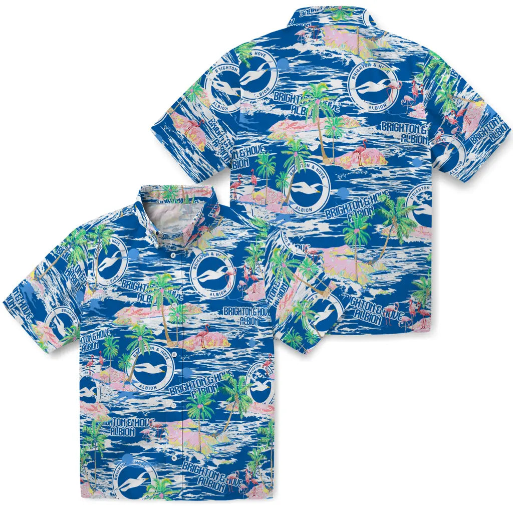 Brighton Hove Albion Flamingo Retreat 2026 Hawaiian Shirt – Moonbestprint