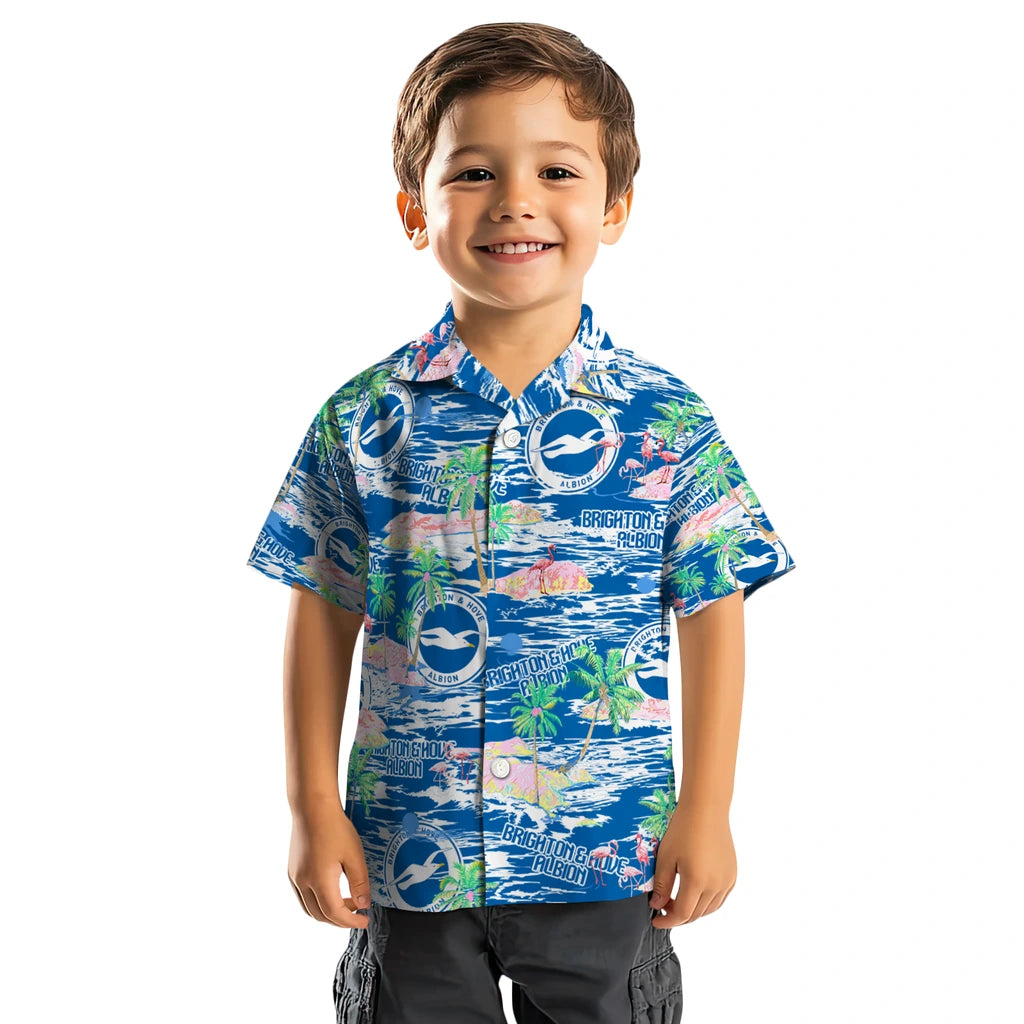 Brighton Hove Albion Flamingo Retreat 2026 Hawaiian Shirt – Moonbestprint