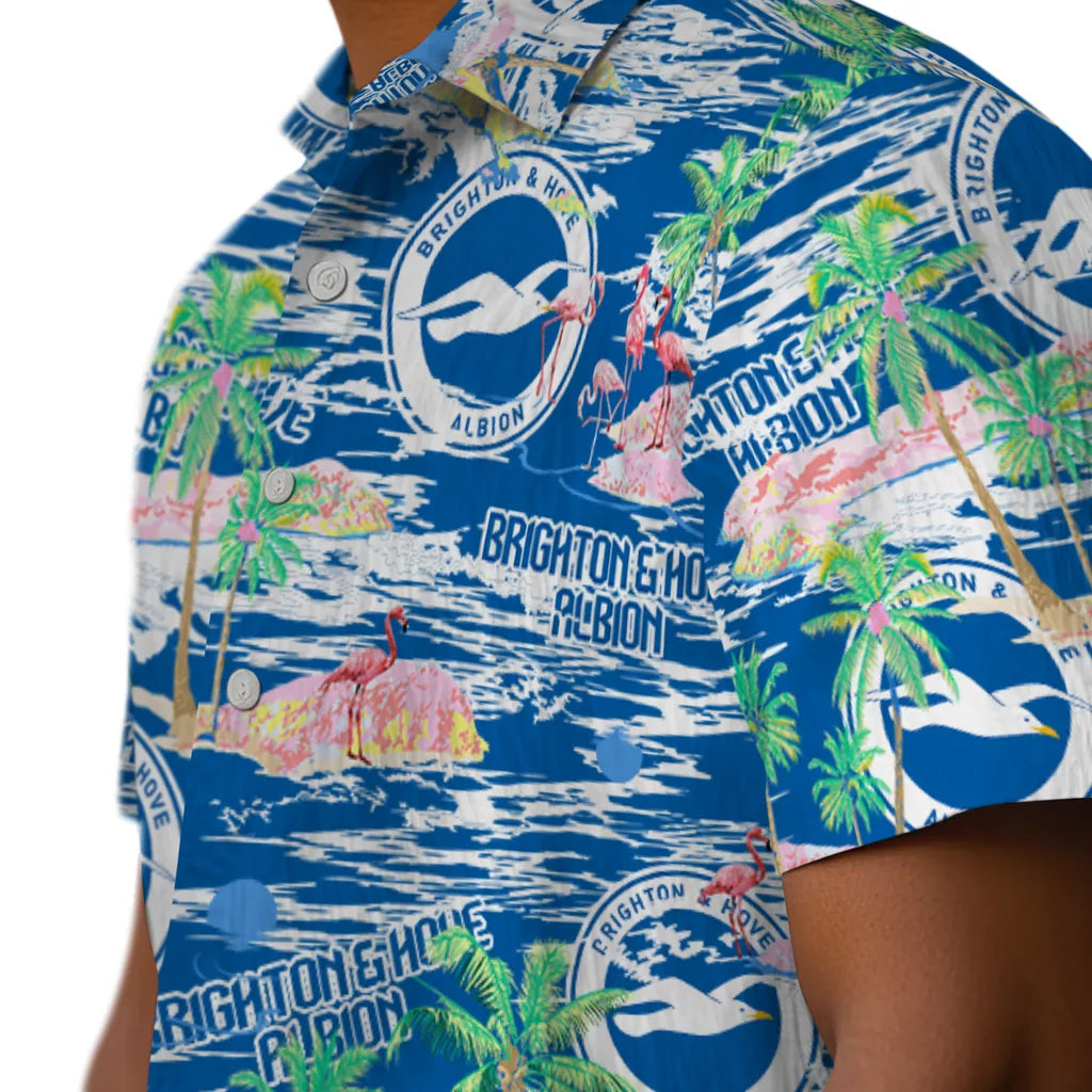 Brighton Hove Albion Flamingo Retreat 2026 Hawaiian Shirt – Moonbestprint