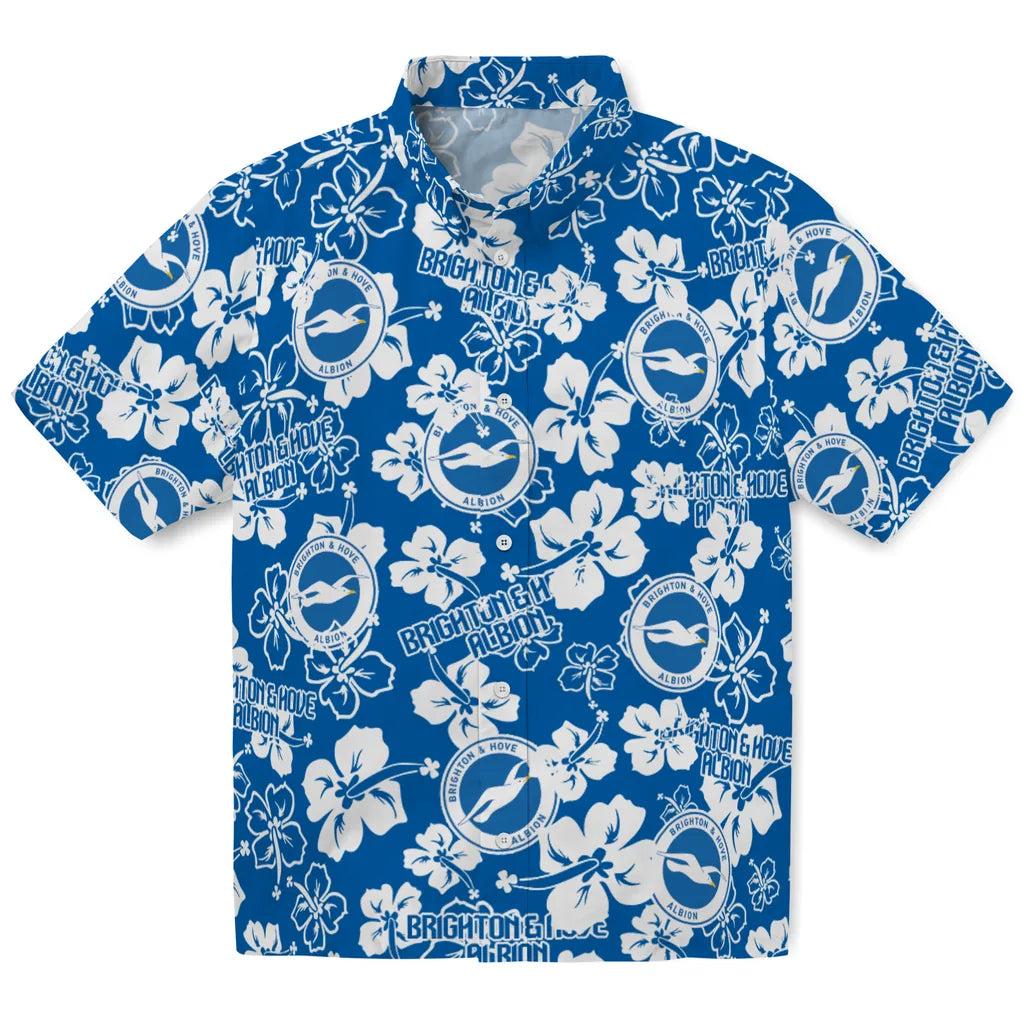 Brighton Hove Albion Hibiscus Bloom Hawaiian Shirt – Moonbestprint