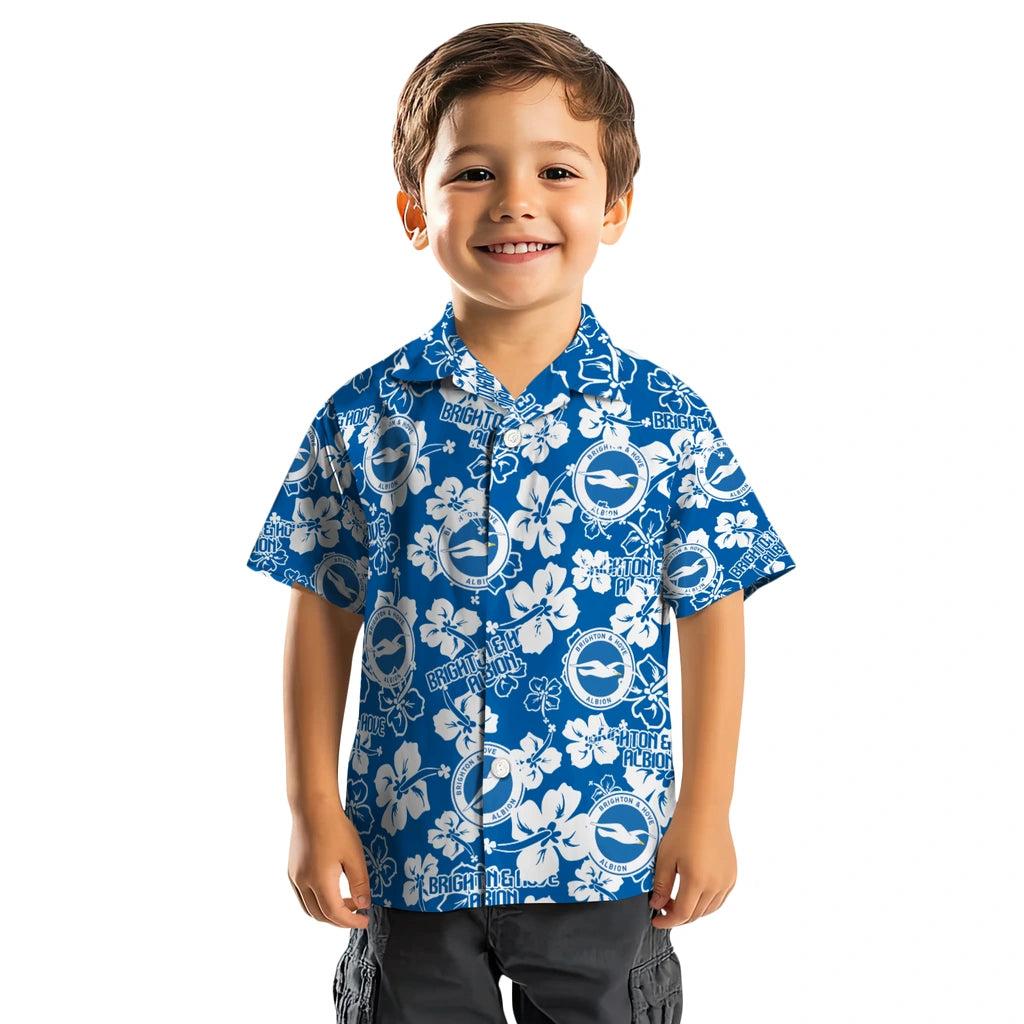 Brighton Hove Albion Hibiscus Bloom Hawaiian Shirt – Moonbestprint