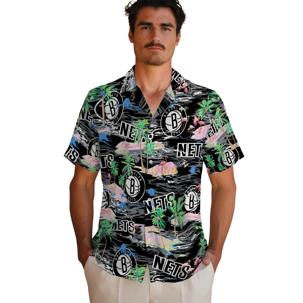 Brooklyn Nets Flamingo Retreat 2026 Hawaiian Shirt – Moonbestprint