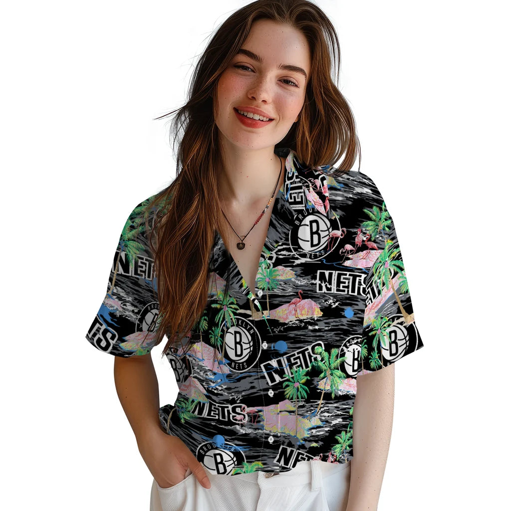 Brooklyn Nets Flamingo Retreat 2026 Hawaiian Shirt – Moonbestprint