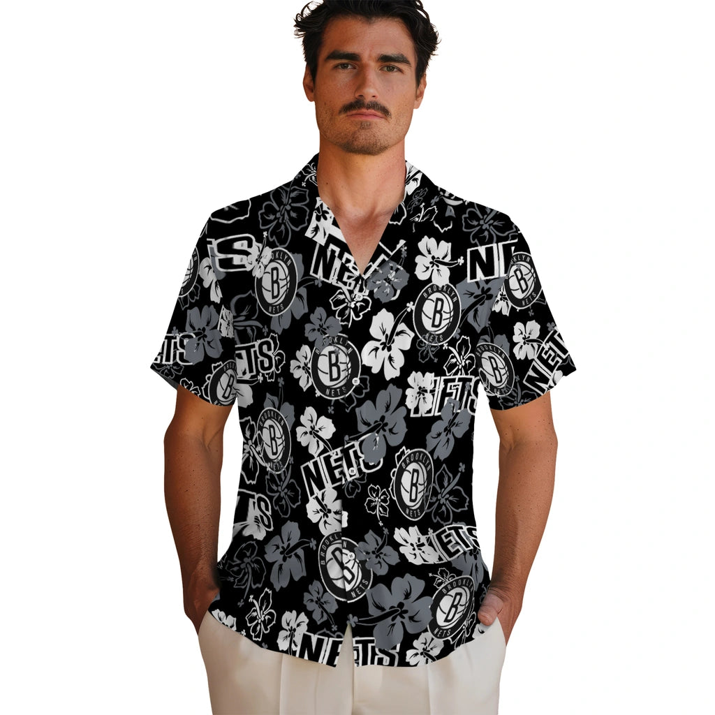 Brooklyn Nets Hibiscus Bloom Hawaiian Shirt – Moonbestprint
