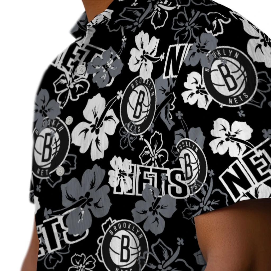 Brooklyn Nets Hibiscus Bloom Hawaiian Shirt – Moonbestprint