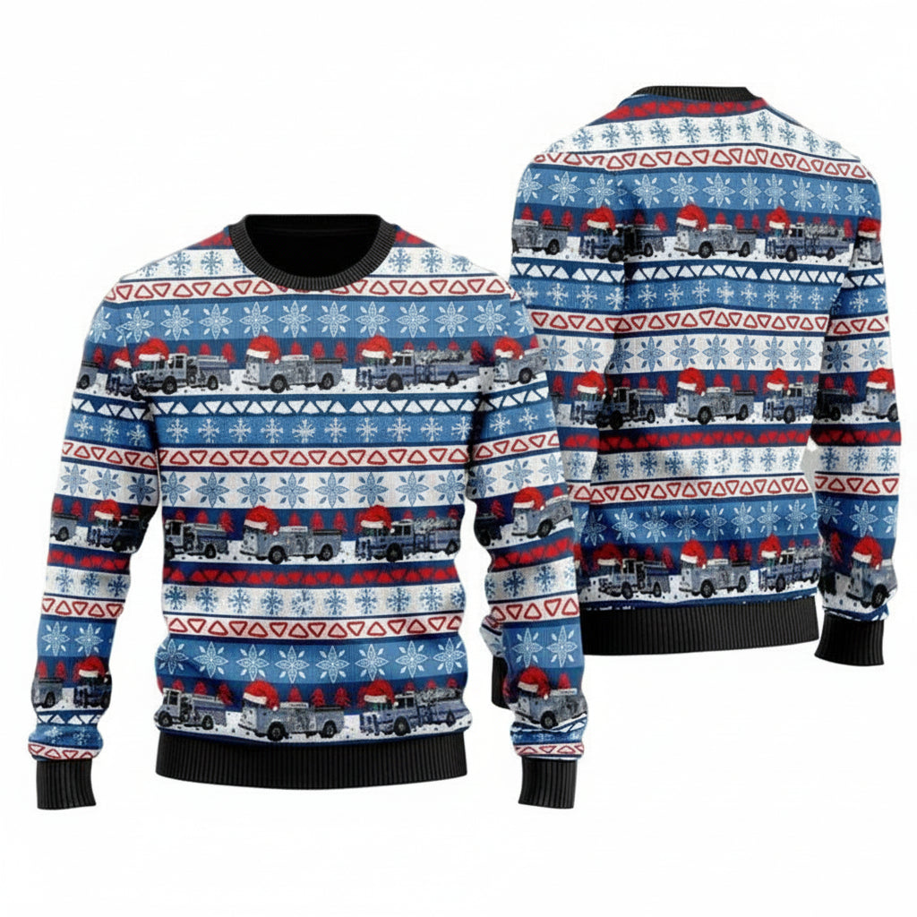 Brownsville, Pennsylvania, South Brownsville Fire Company 3D Ugly Christmas Sweater ? Usalast
