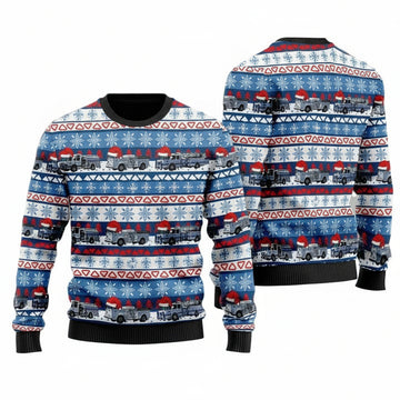 Brownsville, Pennsylvania, South Brownsville Fire Company 3D Ugly Christmas Sweater ? Usalast