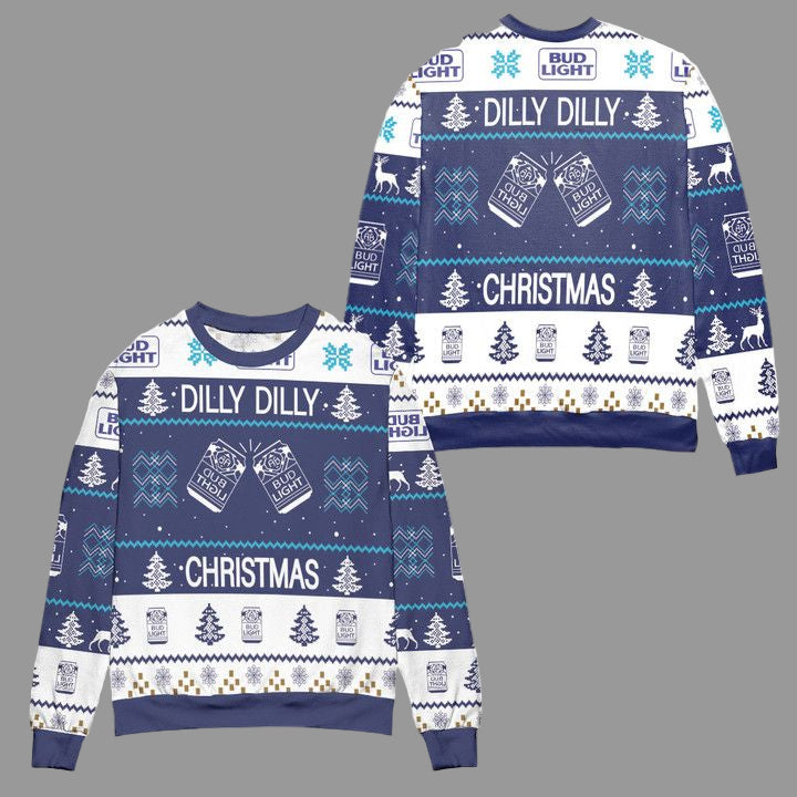 Bud Light Dilly Dilly Christmas Ugly Christmas Sweater ? Usalast