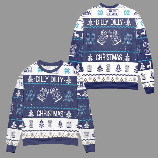 Bud Light Dilly Dilly Christmas Ugly Christmas Sweater ? Usalast