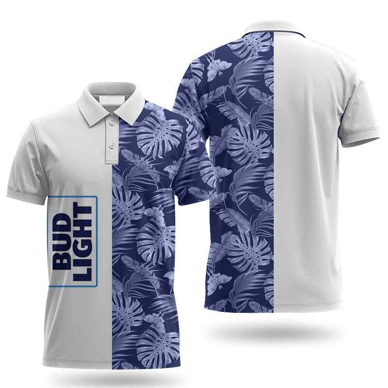 Bud Light Swiss Cheese Leaf Polo Shirt – Moonbestprint