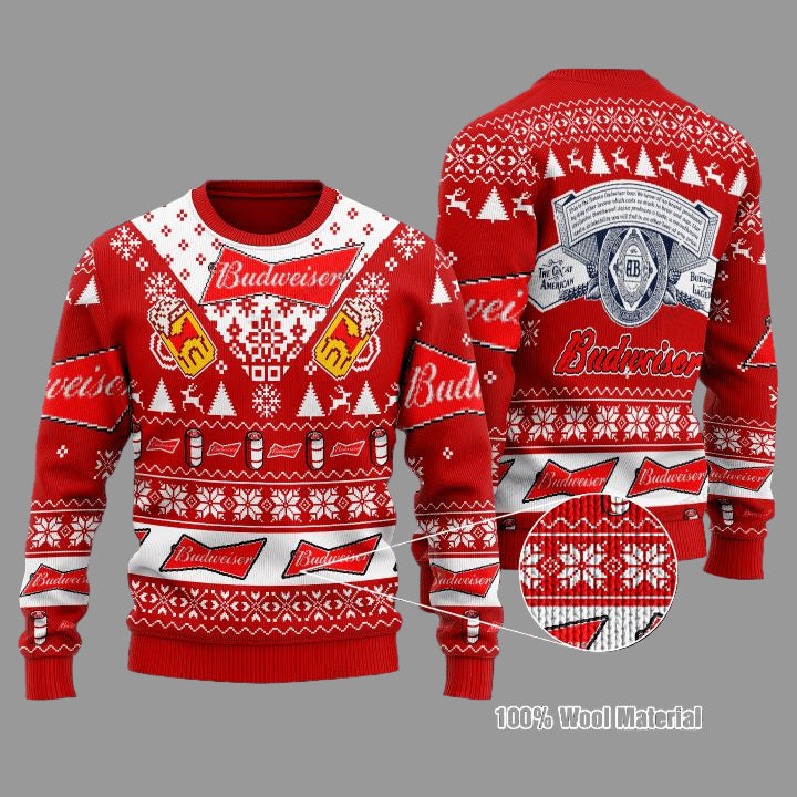Budweiser Beer Christmas Sweater ? Usalast