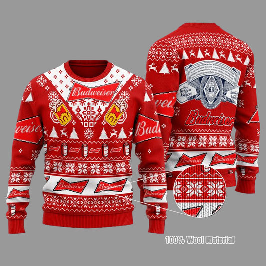 Budweiser Beer Christmas Sweater ? Usalast