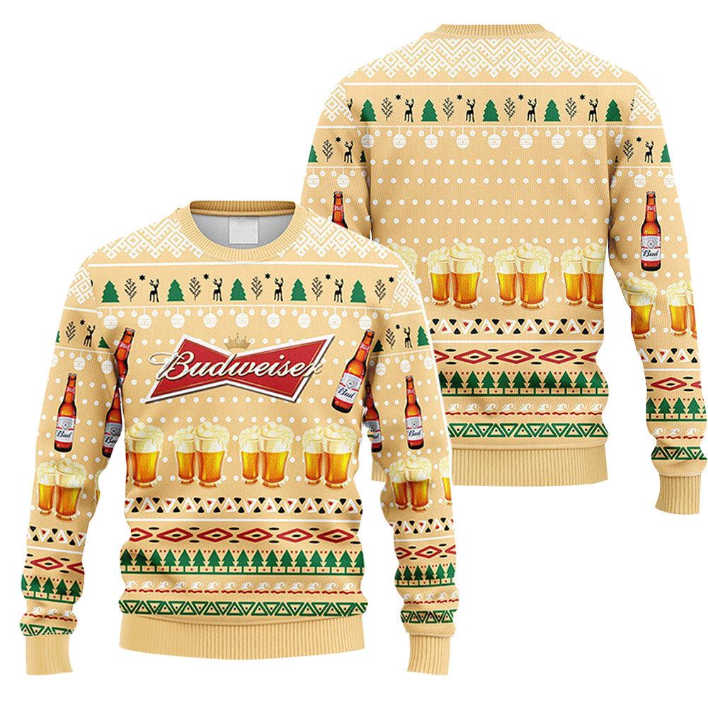 Budweiser Novelty Christmas Ugly Sweater – Moonbestprint