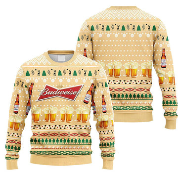Budweiser Novelty Christmas Ugly Sweater – Moonbestprint