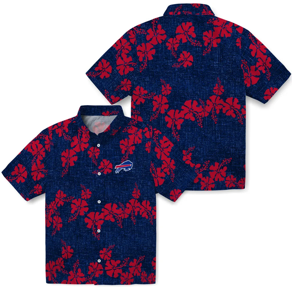 Buffalo Bills Hawaiian Shirt - 50th State Flower | Moonbestprint