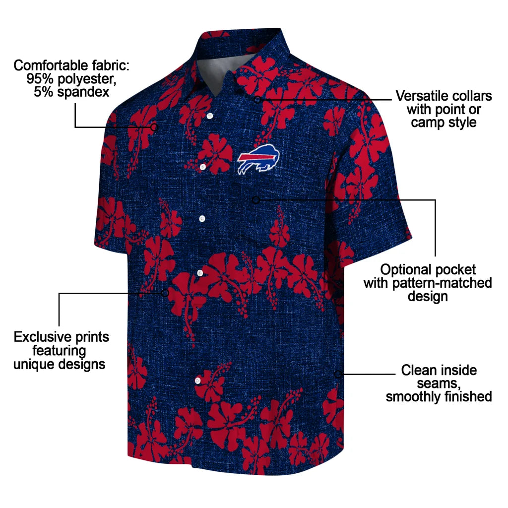 Buffalo Bills Hawaiian Shirt - 50th State Flower | Moonbestprint