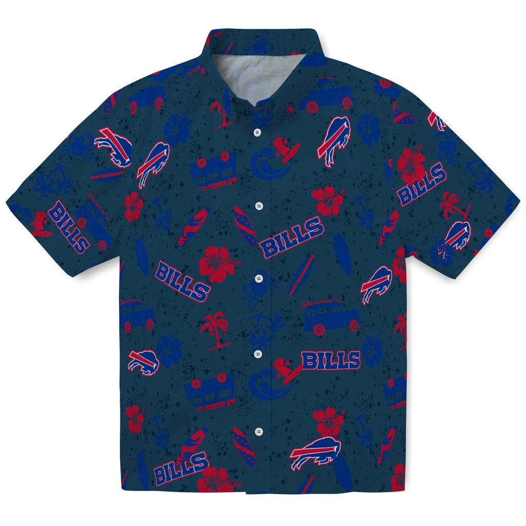 Buffalo Bills Hawaiian Shirt - Beach Vibe | Moonbestprint
