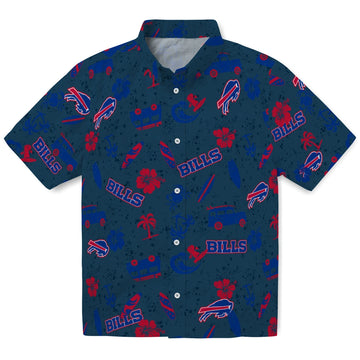 Buffalo Bills Hawaiian Shirt - Beach Vibe | Moonbestprint