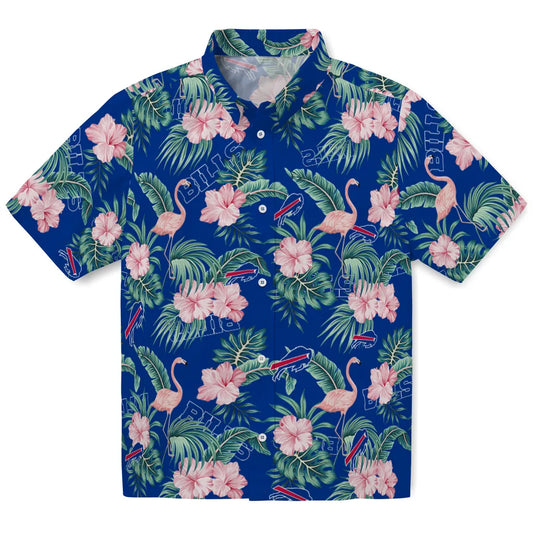 Buffalo Bills Hawaiian Shirt - Flamingo and Hibiscus | Moonbestprint