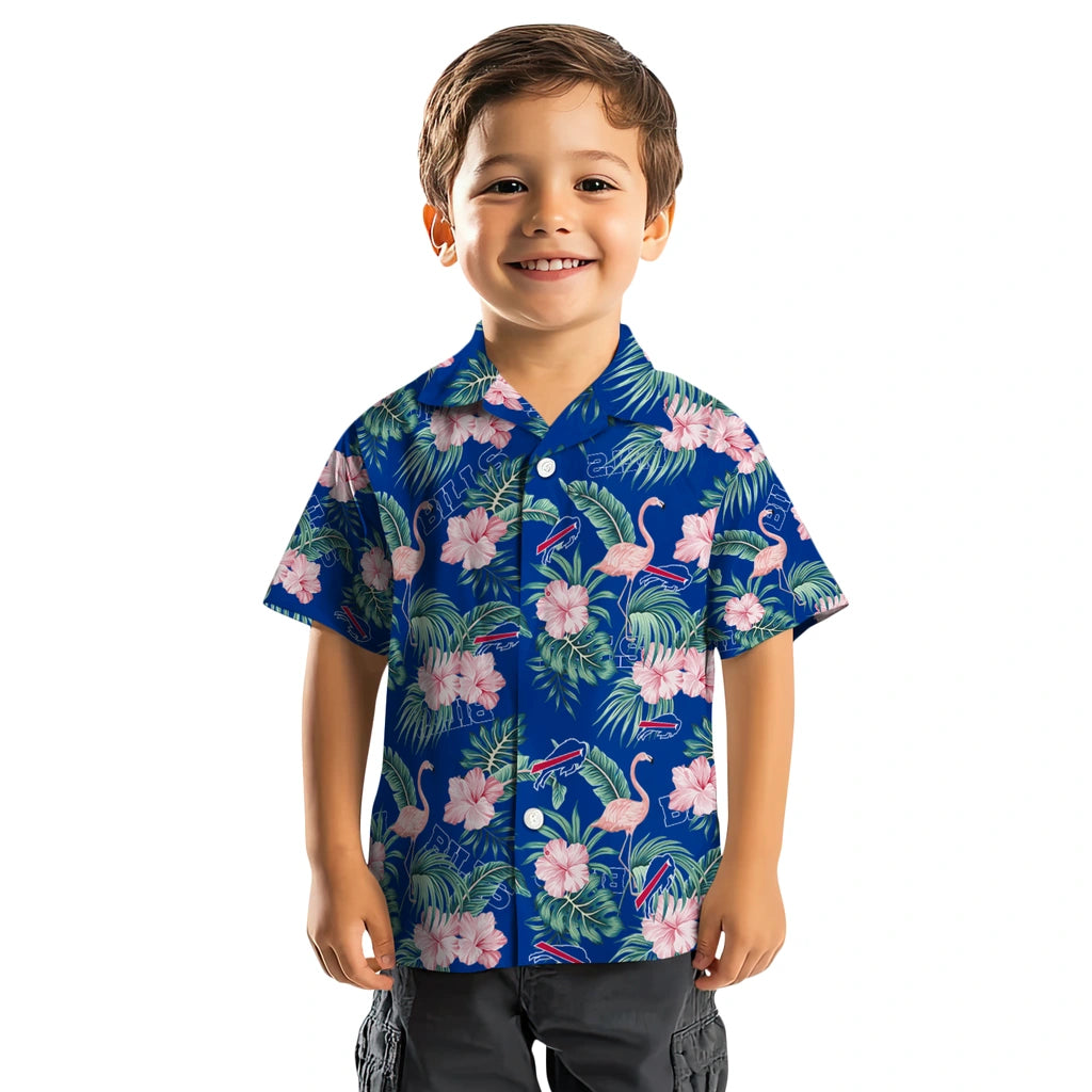 Buffalo Bills Hawaiian Shirt - Flamingo and Hibiscus | Moonbestprint