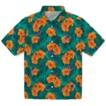 Buffalo Bills Hawaiian Shirt - Hibiscus and Palm Leaves | Moonbestprint