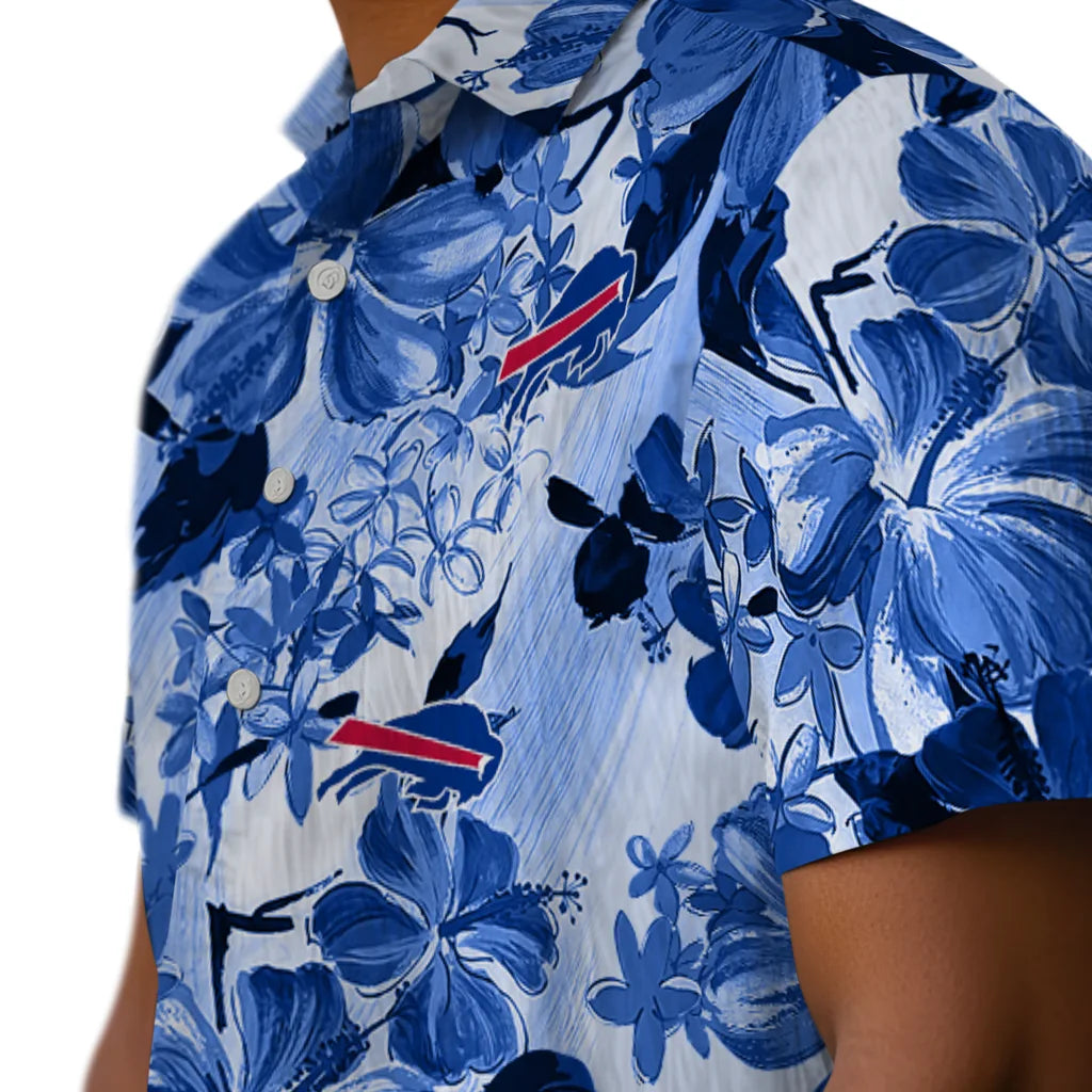 Buffalo Bills Hawaiian Shirt - Hibiscus Arrangement | Moonbestprint