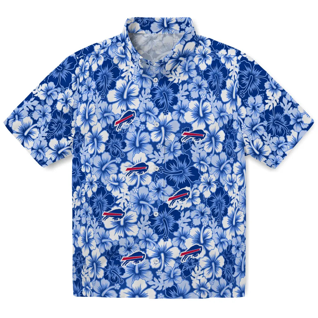 Buffalo Bills Hawaiian Shirt - Hibiscus Blooms | Moonbestprint