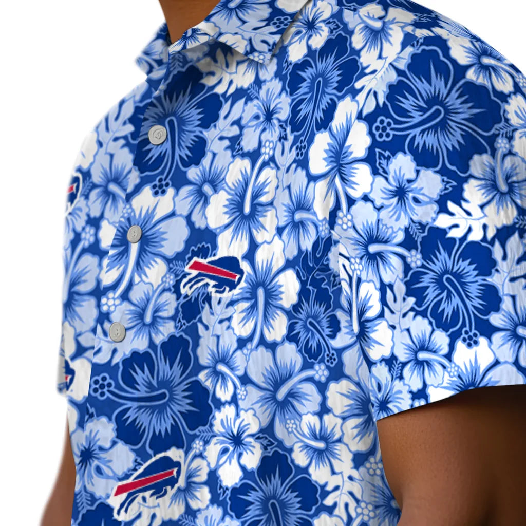 Buffalo Bills Hawaiian Shirt - Hibiscus Blooms | Moonbestprint