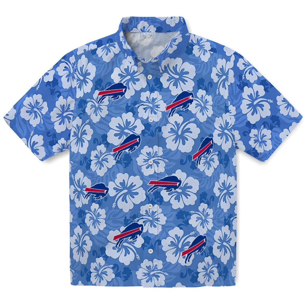 Buffalo Bills Hawaiian Shirt - Hibiscus Cluster | Moonbestprint