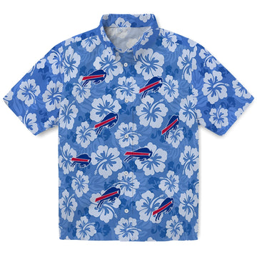 Buffalo Bills Hawaiian Shirt - Hibiscus Cluster | Moonbestprint