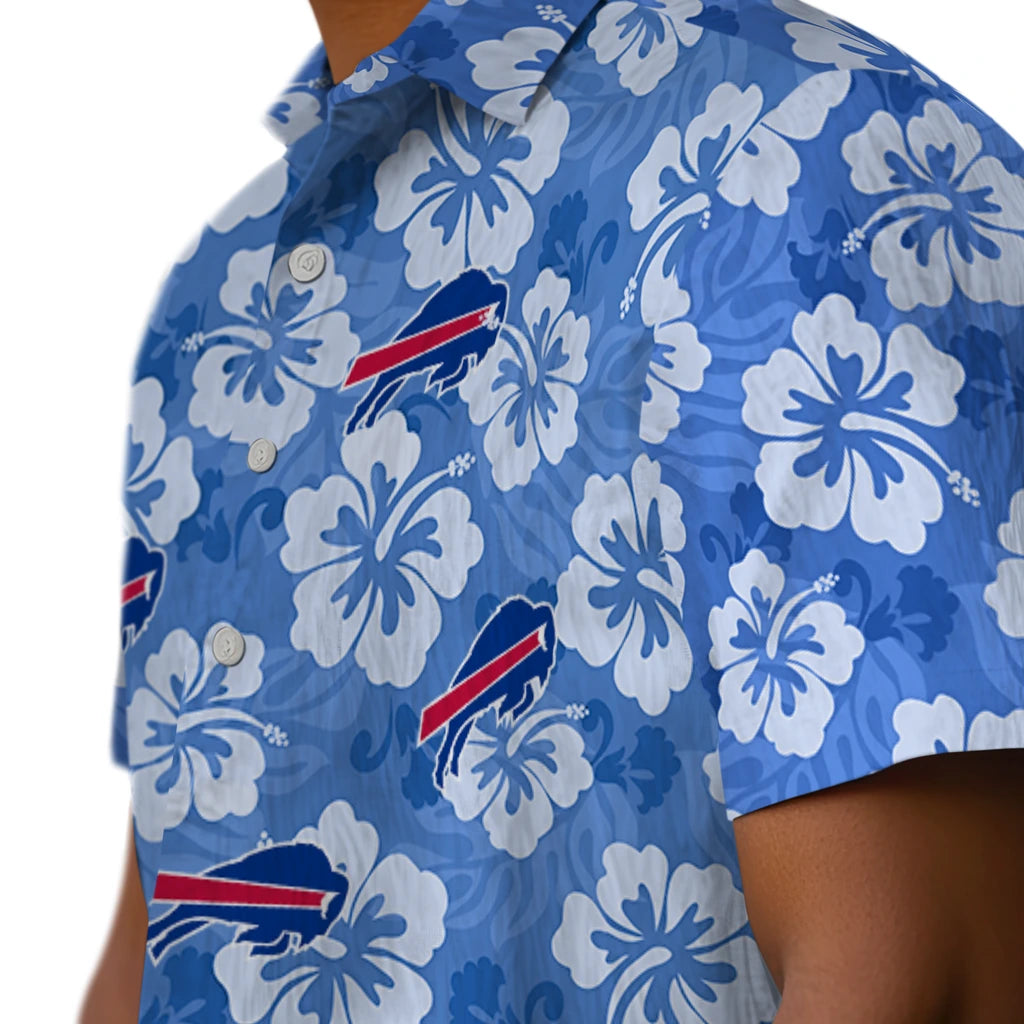 Buffalo Bills Hawaiian Shirt - Hibiscus Cluster | Moonbestprint
