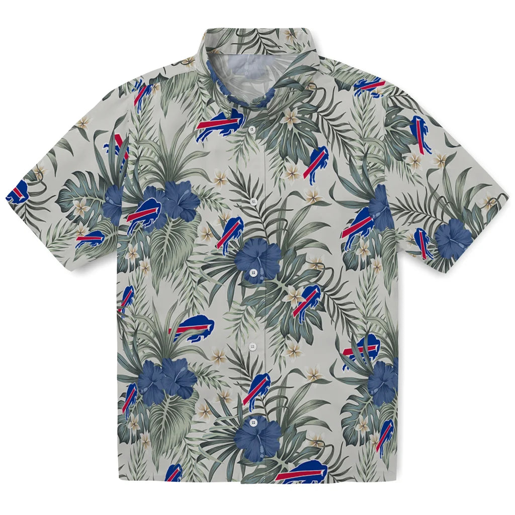 Buffalo Bills Hawaiian Shirt - Hibiscus Designs | Moonbestprint