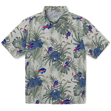 Buffalo Bills Hawaiian Shirt - Hibiscus Designs | Moonbestprint