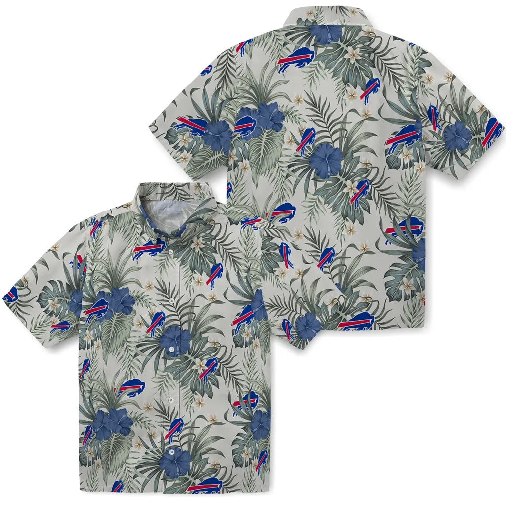 Buffalo Bills Hawaiian Shirt - Hibiscus Designs | Moonbestprint