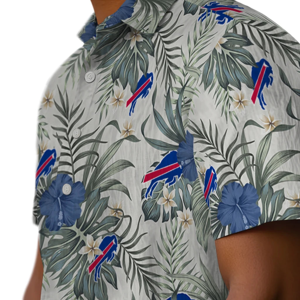 Buffalo Bills Hawaiian Shirt - Hibiscus Designs | Moonbestprint