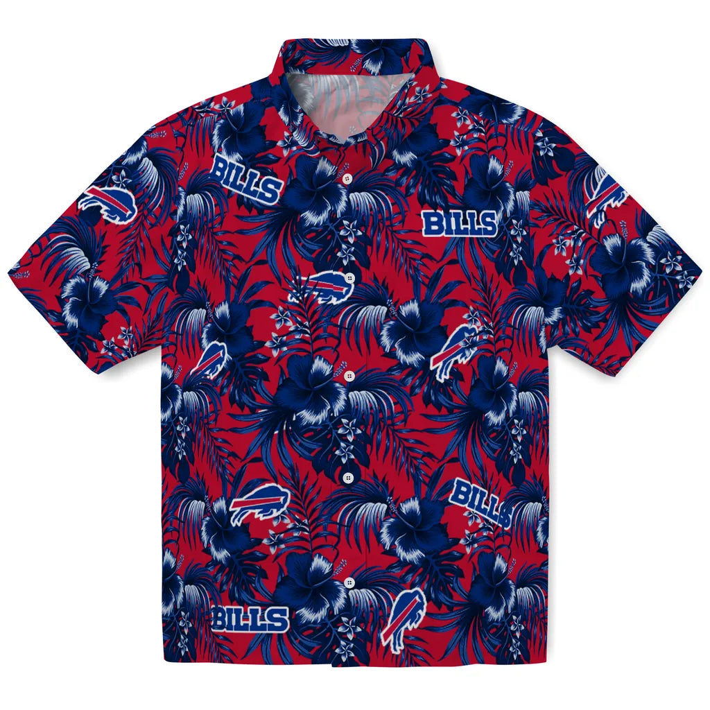 Buffalo Bills Hawaiian Shirt - Hibiscus Exotic | Moonbestprint