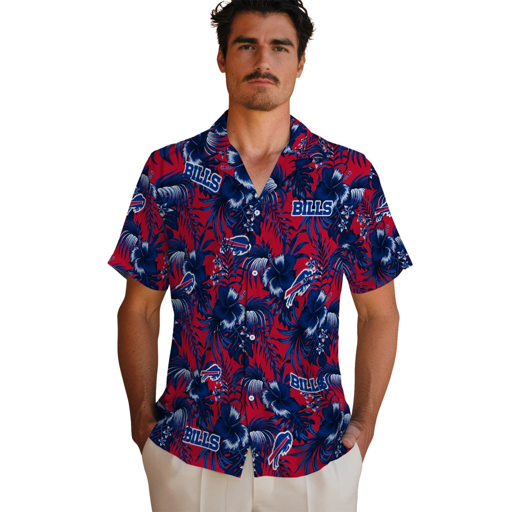 Buffalo Bills Hawaiian Shirt - Hibiscus Exotic | Moonbestprint