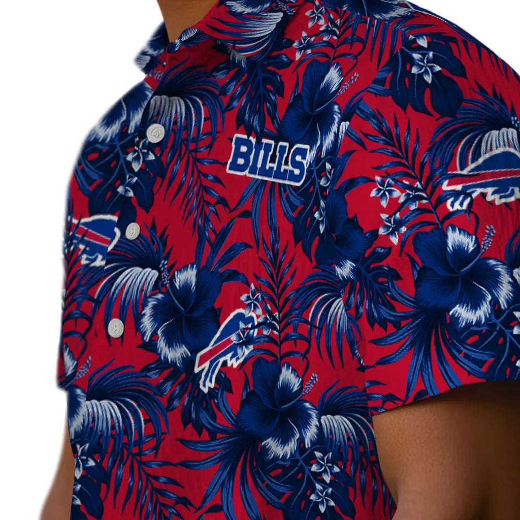 Buffalo Bills Hawaiian Shirt - Hibiscus Exotic | Moonbestprint
