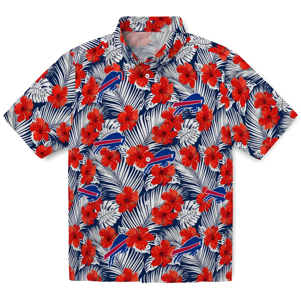 Buffalo Bills Hawaiian Shirt - Hibiscus Fiesta | Moonbestprint