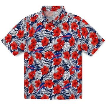 Buffalo Bills Hawaiian Shirt - Hibiscus Fiesta | Moonbestprint