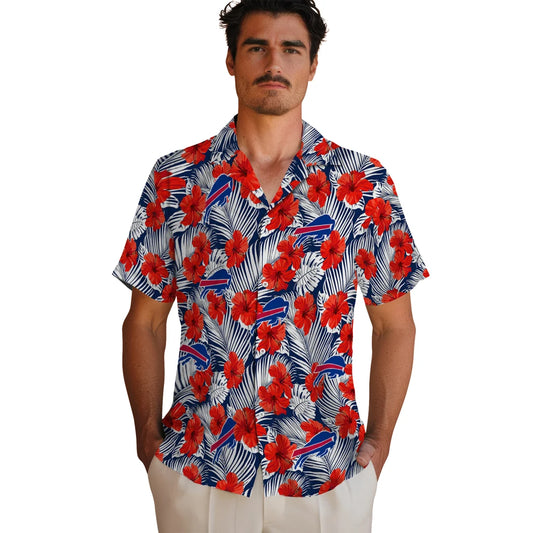 Buffalo Bills Hawaiian Shirt - Hibiscus Fiesta | Moonbestprint