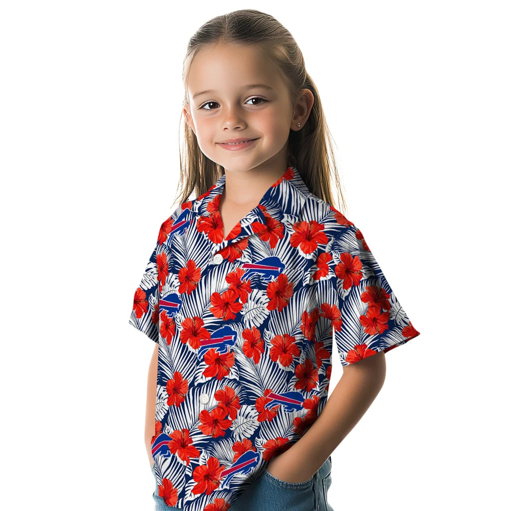 Buffalo Bills Hawaiian Shirt - Hibiscus Fiesta | Moonbestprint