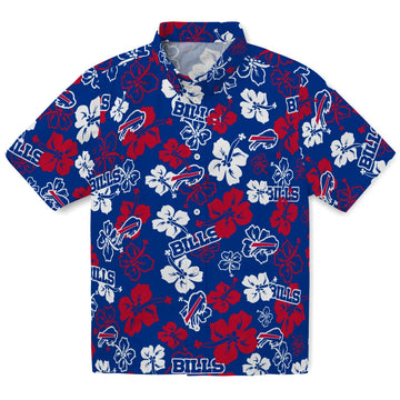 Buffalo Bills Hawaiian Shirt - Hibiscus Flower Design | Moonbestprint