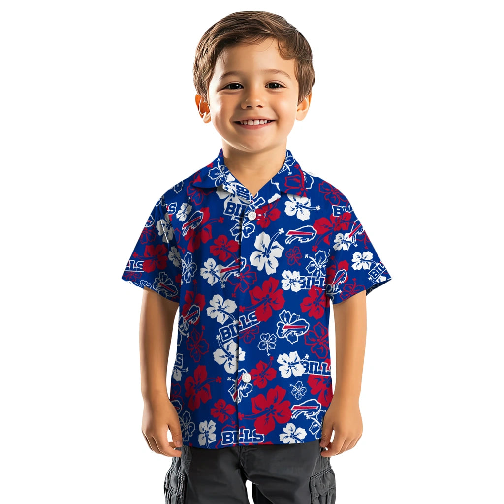 Buffalo Bills Hawaiian Shirt - Hibiscus Flower Design | Moonbestprint
