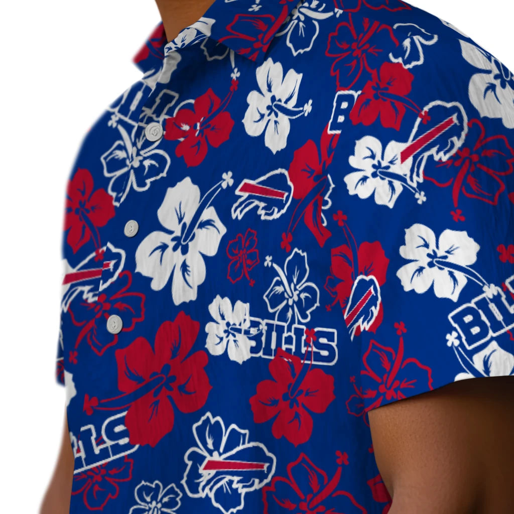 Buffalo Bills Hawaiian Shirt - Hibiscus Flower Design | Moonbestprint