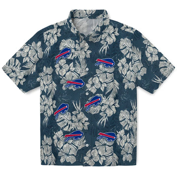 Buffalo Bills Hawaiian Shirt - Hibiscus Flowers | Moonbestprint