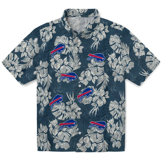 Buffalo Bills Hawaiian Shirt - Hibiscus Flowers | Moonbestprint
